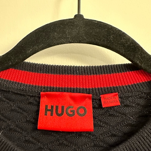 HUGO MENS NAVY SWEATER, COLOR: NAVY, SIZE: L - Picture 2 of 5